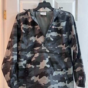Champion Gray Camo Anorak Jacket